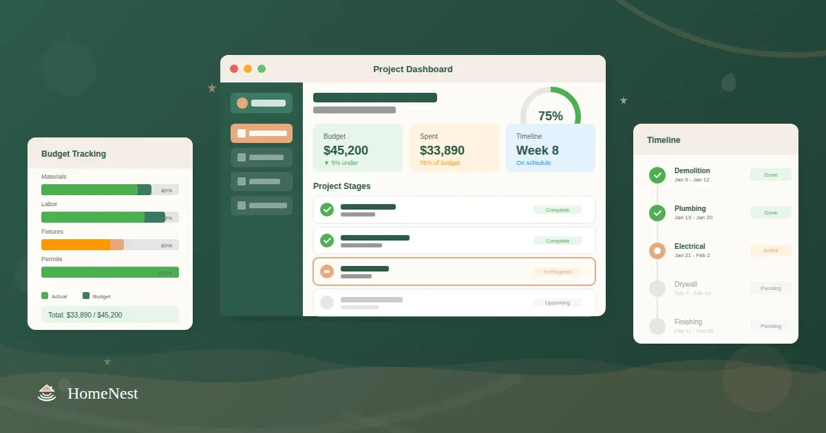 HomeNest — A Home Renovation Management Platform
